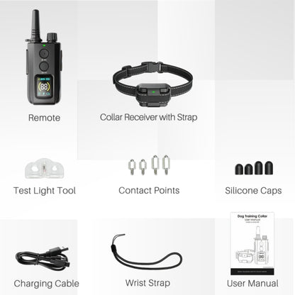 Dog Training Collar with Remote, 3 Training Modes, 3000 Ft Range, Rechargeable IPX7 Waterproof Shock Collar for Medium and Large Dogs, 15-120 lbs