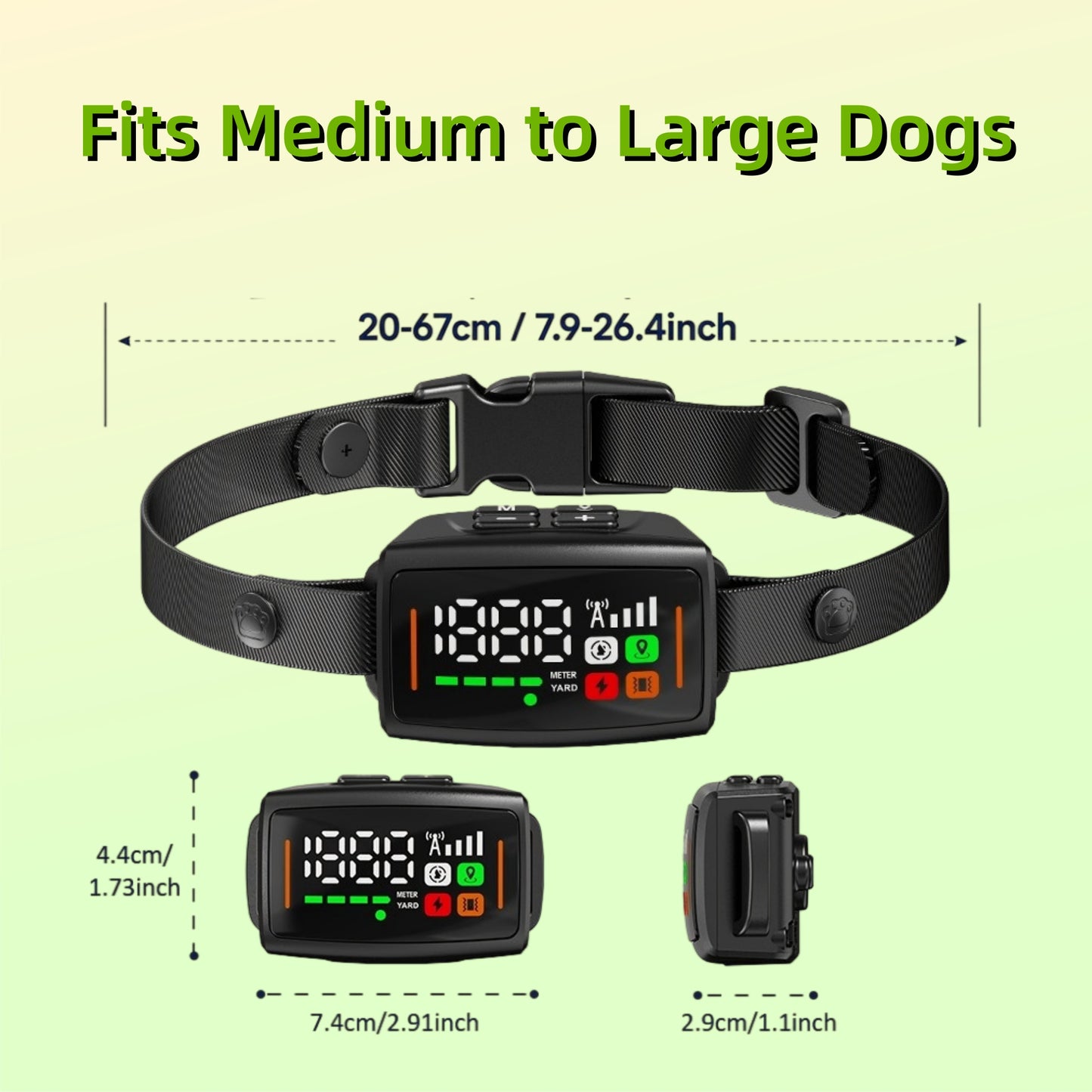 GPS Wireless Dog Fence System, Electric Fence for Dogs, Waterproof Waterproof Wireless Dog Collar