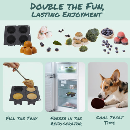 Treat Dispensing Dog Chew Toy – Freezable Fillable Rubber Enrichment Lick Toy with Dragon Egg Design, Long-Lasting Interactive Puzzle Toy for Dogs to Keep Them Busy (Red)
