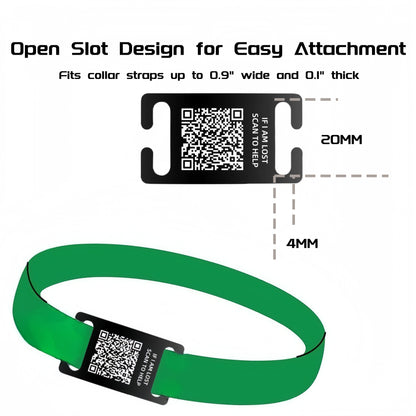 QR Code Smart Dog Tag with Customized Pet Profile & Location Alert – Stainless Steel Personalized Cat Name Tags