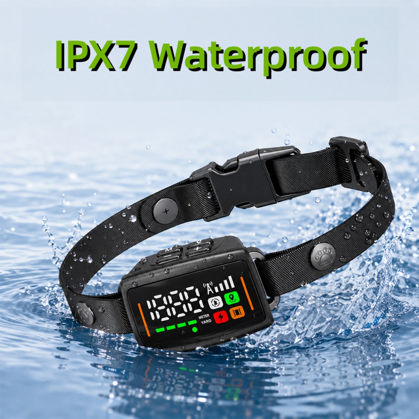 GPS Wireless Dog Fence System, Electric Fence for Dogs, Waterproof Waterproof Wireless Dog Collar