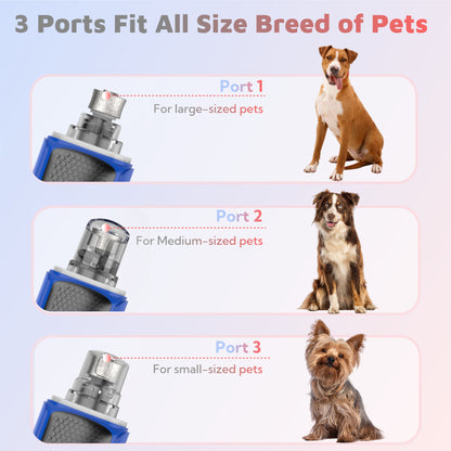 Dog Nail Grinder – Power Dog Nail Trimmers Quiet with Dust Cap Electric Pet Toenail File Tool for Large Medium Small Dogs Cats