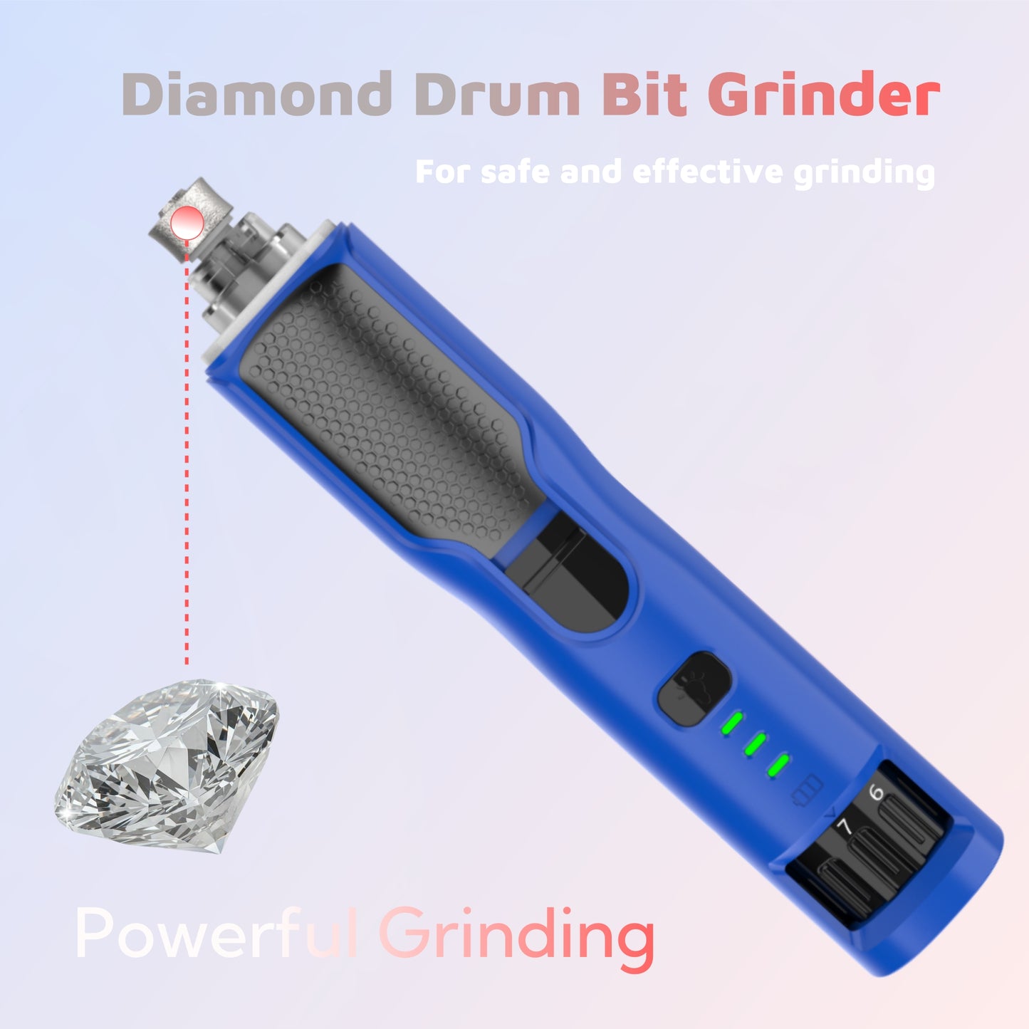 Dog Nail Grinder – Power Dog Nail Trimmers Quiet with Dust Cap Electric Pet Toenail File Tool for Large Medium Small Dogs Cats