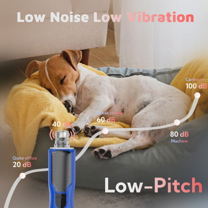 Dog Nail Grinder – Power Dog Nail Trimmers Quiet with Dust Cap Electric Pet Toenail File Tool for Large Medium Small Dogs Cats