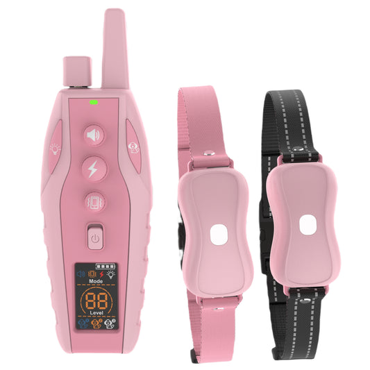 Dog Shock Collar 2 Dogs (10-120lbs) - 3 Correction Modes Dog Training Collar with Remote 3300Ft Control for Small Medium Large Dogs