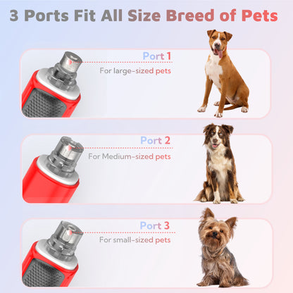 7-Speed Dog Nail Grinder - Pet Nail Trimmers with LED Lights for Large Medium Small Dogs Rechargeable Electric Cat Nail Grinder with Dust Cap Professional 3 Ports