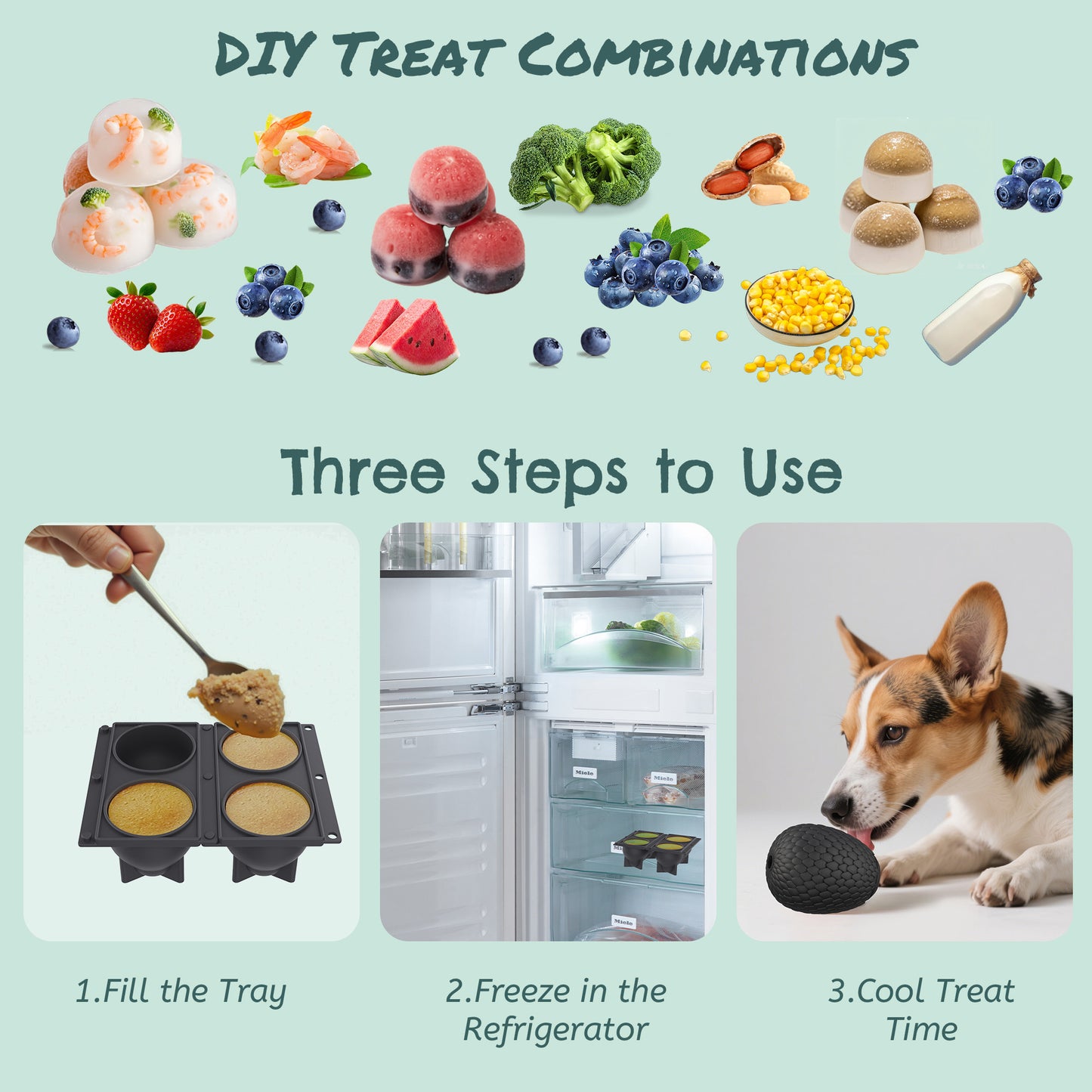 Treat Dispensing Dog Chew Toy – Freezable Fillable Rubber Enrichment Lick Toy with Dragon Egg Design, Long-Lasting Interactive Puzzle Toy for Dogs to Keep Them Busy (Red)