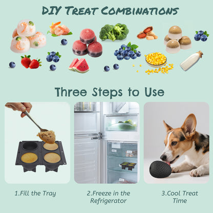 Treat Dispensing Dog Chew Toy – Freezable Fillable Rubber Enrichment Lick Toy with Dragon Egg Design, Long-Lasting Interactive Puzzle Toy for Dogs to Keep Them Busy (Red)