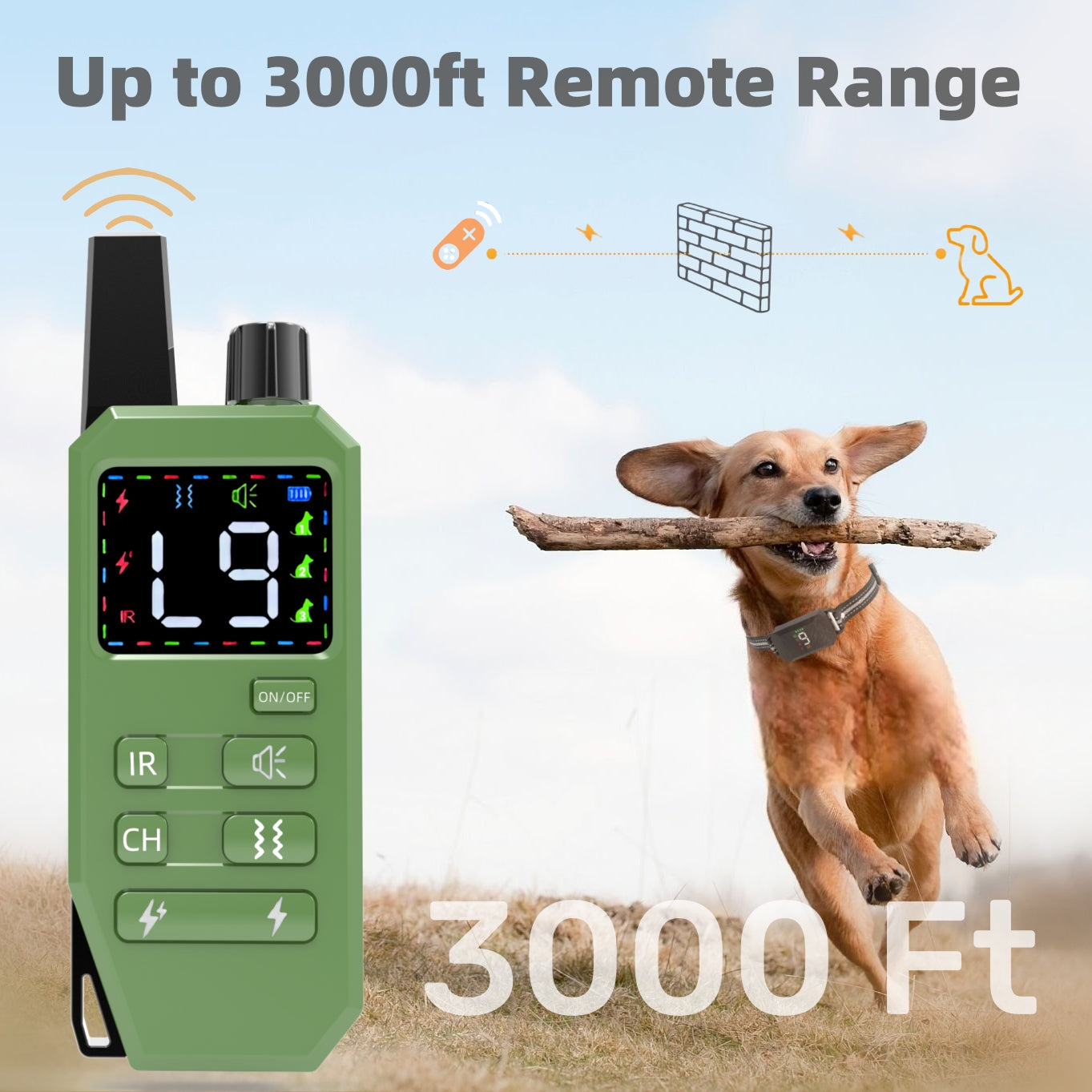 Shock Collar for Dogs - Dog Training Collar with Remote 4 Correction Modes Rechargeable for Small Medium Large Dogs