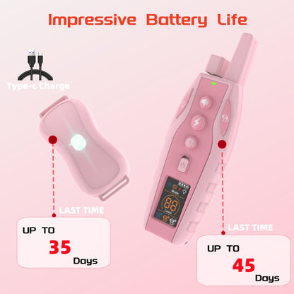 SAMFAT Dog Training Collar with Remote 3300Ft 3 Correction Modes Rechargeable Shock E Collar