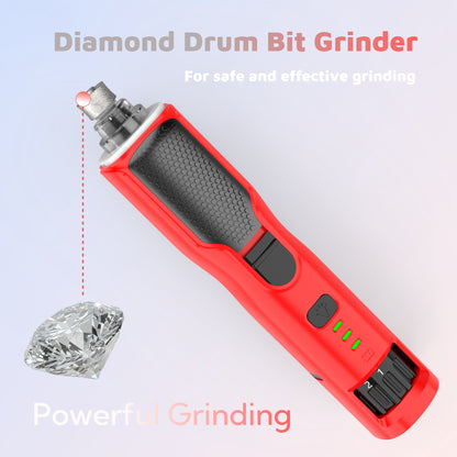 7-Speed Dog Nail Grinder - Pet Nail Trimmers with LED Lights for Large Medium Small Dogs Rechargeable Electric Cat Nail Grinder with Dust Cap Professional 3 Ports