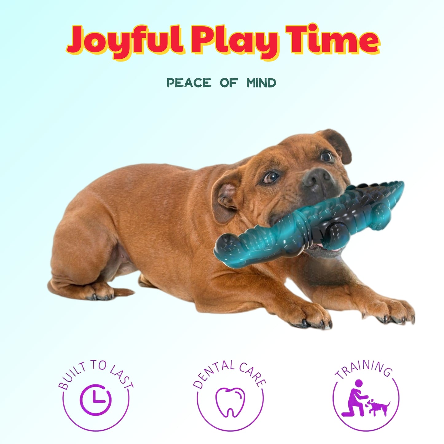 Dog Toys for Aggressive Chewers, Indestructible Nylon Dog Toys, Durable Interactive Dog Chewing Toys for Medium Large Dogs to Keep Them Busy