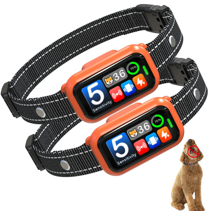 Smart Bark Collar for Dog 8-120lbs, 2026 AI-Powered Bark Detection Collar with Bark Counter & 5 Adjustable Sensitivity, Waterproof Automatic Shock Collar for Small Medium Large Dogs