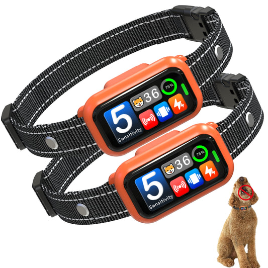 Smart Bark Collar for Dog 8-120lbs, 2026 AI-Powered Bark Detection Collar with Bark Counter & 5 Adjustable Sensitivity, Waterproof Automatic Shock Collar for Small Medium Large Dogs