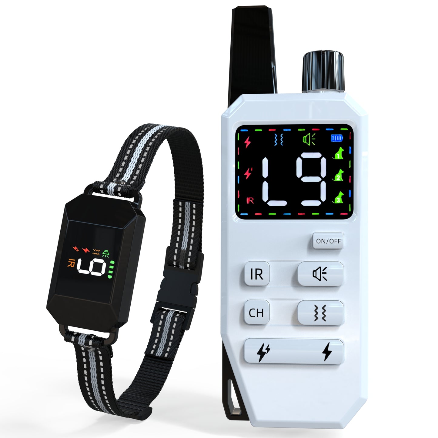 Dog Trining Collar (8-120lbs) - Shock Collar for Dogs with 3 Correction Modes Rechargeable for Small Medium Large Dogs