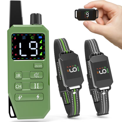 Dog Trining Collar 2 Dogs (8-120lbs) - Shock Collar for Dogs with 4 Correction Modes Rechargeable for Small Medium Large Dogs