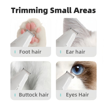 SAMFAT Vacuum Pet Paw Clipper Dog Hair Grooming Trimmer Kit Rechargeable Cat Shaver Clippers